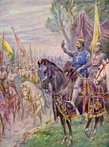 La Gerusalemme Liberata by Torquato Tasso: 1. ének, 35. strófa (színes litográfia) alkotó: Fabio Fabbi