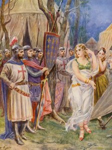 La Gerusalemme Liberata by Torquato Tasso: IV. ének, 28. strófa (színes litográfia) alkotó: Fabio Fabbi