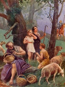 La Gerusalemme Liberata by Torquato Tasso: VII. ének, 6. strófa (színes litográfia) alkotó: Fabio Fabbi