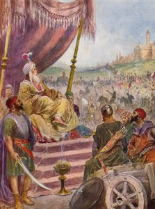 La Gerusalemme Liberata by Torquato Tasso: XVII. ének, 11. strófa (színes litográfia) alkotó: Fabio Fabbi