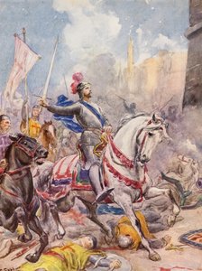La Gerusalemme Liberata by Torquato Tasso: XX. ének, 144. strófa (színes litográfia) alkotó: Fabio Fabbi