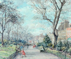 Cheyne Walk Gardens, 1938 körül alkotó: Fairlie Harmar