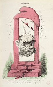 Otto von Bismarck (1815-98) karikatúrája 1870