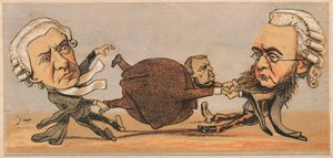 Mr. Hawkins, Q.C. & Dr. Kenealy Q.C., 1874 alkotó: Faustin