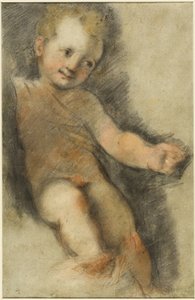 Krisztus gyermeke: Giovanni Madonnájához készült tanulmány alkotó: Federico Barocci