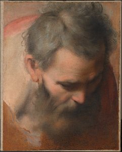 Szent József fejtanulmánya alkotó: Federico Barocci