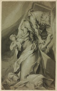 Térdelő Magdolna és a sírfelügyelő alkotó: Federico Barocci