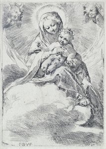 Madonna a felhőkben alkotó: Federico Barocci