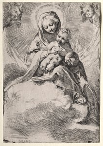 Madonna a felhőkben c. 1581.