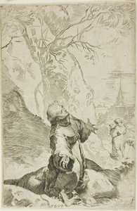 Szent Ferenc a stigmákat fogadja alkotó: Federico Barocci