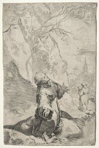 Szent Ferenc a Stigmák fogadása. alkotó: Federico Barocci