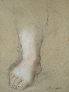 Tanulmány egy lábról, 16. század vége alkotó: Federico Barocci