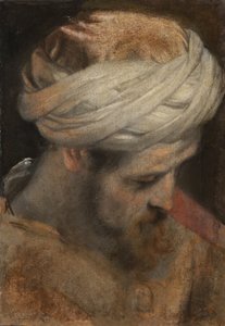 Egy pap feje, tanulmány A körülmetéléshez alkotó: Federico Barocci