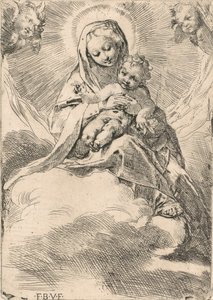 A felhőn ülő Szűz, 1580-84. alkotó: Federico Barocci
