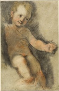 Christ Child: Tanulmány a Madonna di San Giovanni számára alkotó: Federico Fiori Barocci or Baroccio