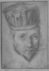 Francesco Maria della Rovere (piros-fekete kréta papíron) alkotó: Federico Fiori Barocci or Baroccio