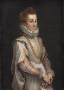 Fiatal hölgy portréja, 1600 körül (olaj, vászon) alkotó: Federico Fiori Barocci or Baroccio