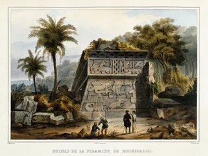 Xochicalco piramisának romjai, 1839?