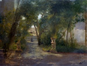 Villa Porticiben, Federico Rossano (1835-1912) festménye