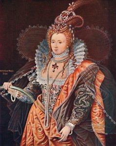 Elizabeth királynő. Zucchero emblematikus portréja, c1602, 1903