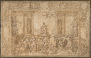 Tanulmány a tavasz allegóriájához, 1579. alkotó: Federico Zuccaro