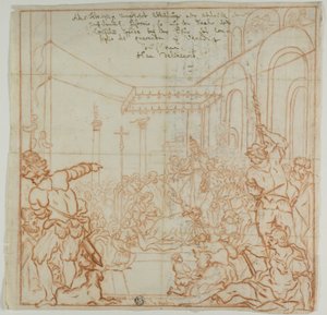 Barbarossa Frigyes császár benyújtása III. Sándor pápának alkotó: Federico Zuccaro
