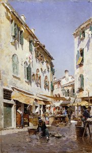 Utcai jelenet, 1885
