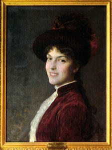 Ida Louise portréja Federico Andreotti (1847-1930) festménye 1880 Firenze, Modern Művészetek Múzeuma