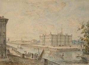 Kilátás a Szentpétervári Mihály-palotára, 1799-1800