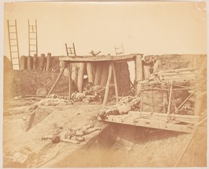 A Taku erőd belseje alkotó: Felice (1825-c.1908) Beato