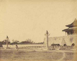 A Téli Palota bejárata, Pekin, 1860. október 1860. alkotó: Felice Beato