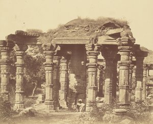 A hindu templom külseje Kootubban alkotó: Felice Beato