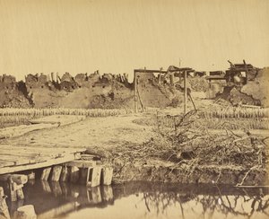 Az északi erőd külseje az angol bejárattal 1860. augusztus 21. alkotó: Felice Beato