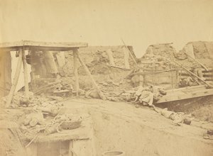 A brit bejárat belseje, North Fort 1860. augusztus 21 alkotó: Felice Beato