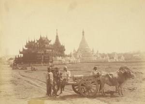 Pagoda és Kyaung Thibaw Min király testőrének kapitánya építette alkotó: Felice Beato