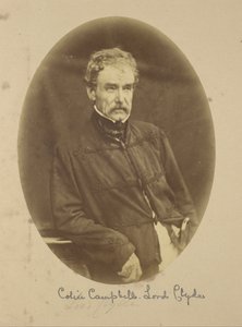 Sir Colin Campbell Lord Clyde, India főparancsnokának portréja alkotó: Felice Beato