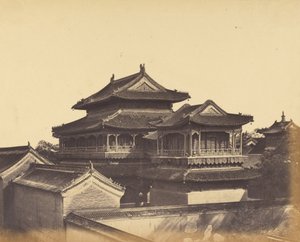 Konfucius temploma, Peking, 1860. október alkotó: Felice Beato