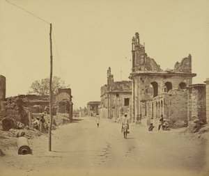 A Cawnpore Road, Lucknow alkotó: Felice Beato