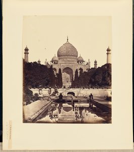 A Taj Mahal a szökőkutakkal alkotó: Felice Beato