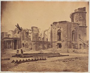 A rezidencia eleje, Lucknow, 1858
