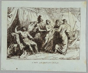 Achilles Briseist hoz alkotó: Felice Giani