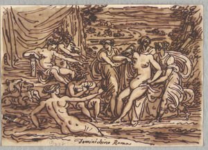 Diana és Callisto, Domenichino után alkotó: Felice Giani