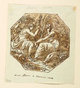 Rajz, Bacchus és Ceres alkotó: Felice Giani