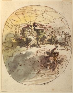Phaeton Bidding Apollo Búcsú alkotó: Felice Giani
