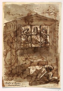 Vázlatfüzet Folio, Sixtus II pápa és diakónus alkotó: Felice Giani