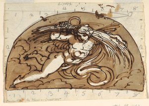 Nyár, Lunette for Ceiling, Nyolcszögletű szoba, Palazzo Milzetti, Faenza alkotó: Felice Giani