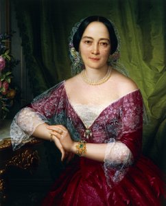 Felice Schiavoni Anne Opulich portréja, olaj, vászon alkotó: Felice Schiavoni