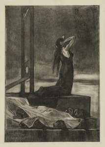 Halálbüntetés: A halál fájdalma (Todesstrafe: La peine de mort) alkotó: Félicien Rops