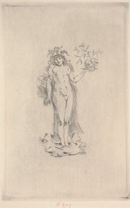 Folie tánc (rézkarc) alkotó: Félicien Rops