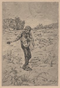 A példabeszédek magvetője (rézkarc) alkotó: Félicien Rops